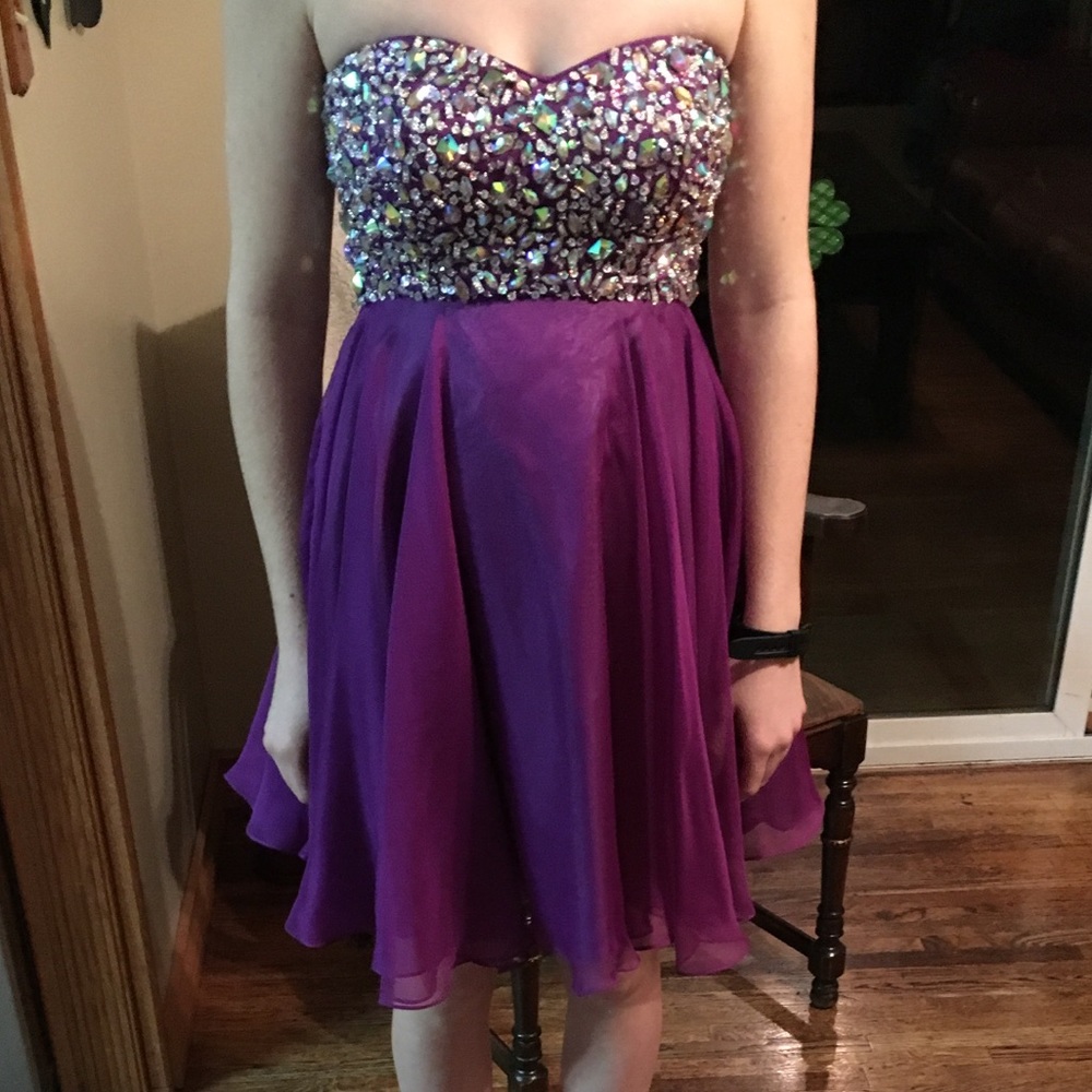Short, Fun, Purple Dress